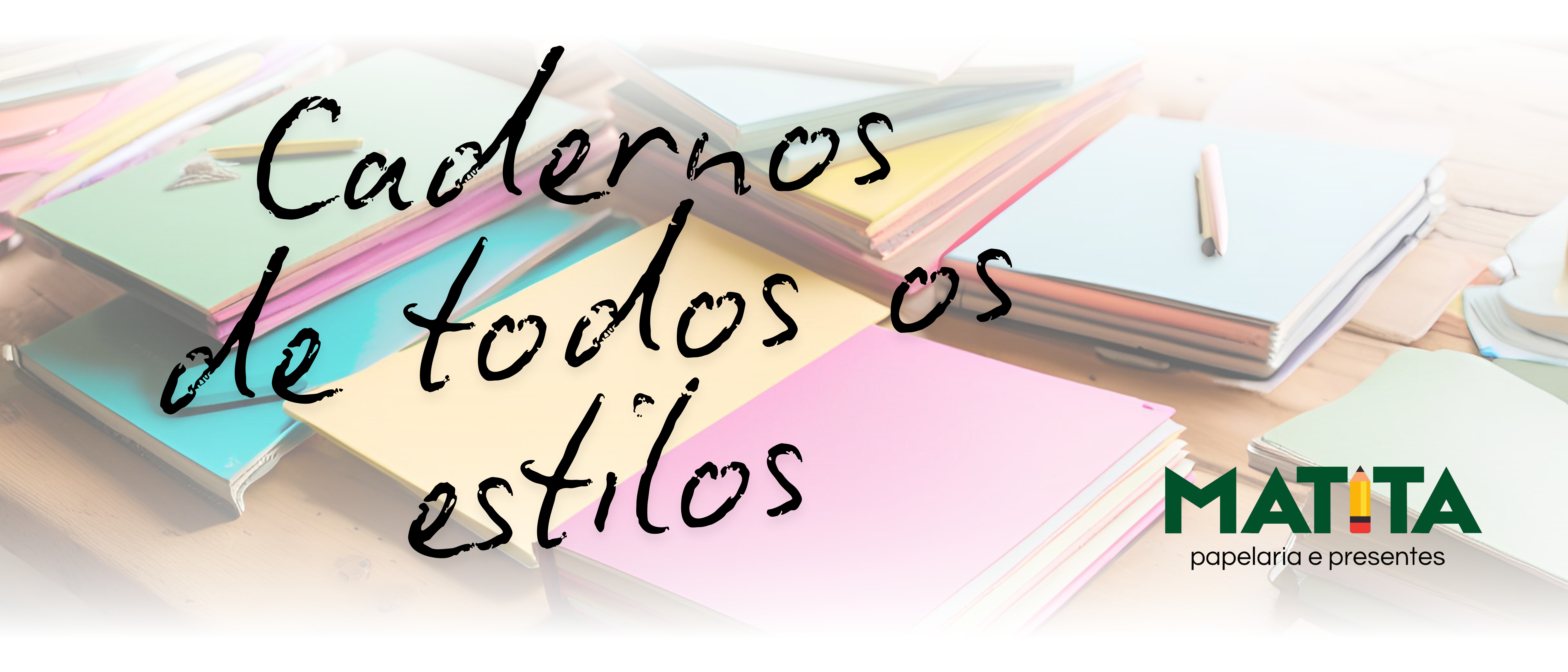 Cadernos de todos os estilos